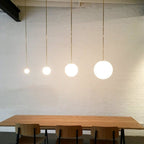 Modern Glass Pendant Light With Integrated LED for Dining Room — Ashbury Home & Living