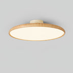Scandinavian Wood-Effect Flush Mount Ceiling Light With Tri-Colour Glow — Ashbury Home & Living