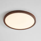 Minimalist Wood Flush Mount Ceiling Light With Slim Profile — Ashbury Home & Living