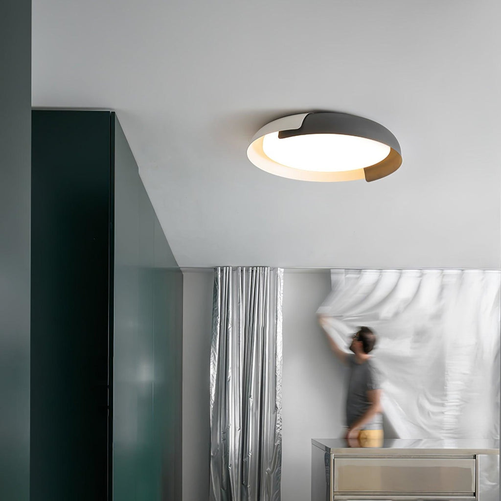 Modern Wood Flush Mount Ceiling Light for Living Room — Ashbury Home & Living