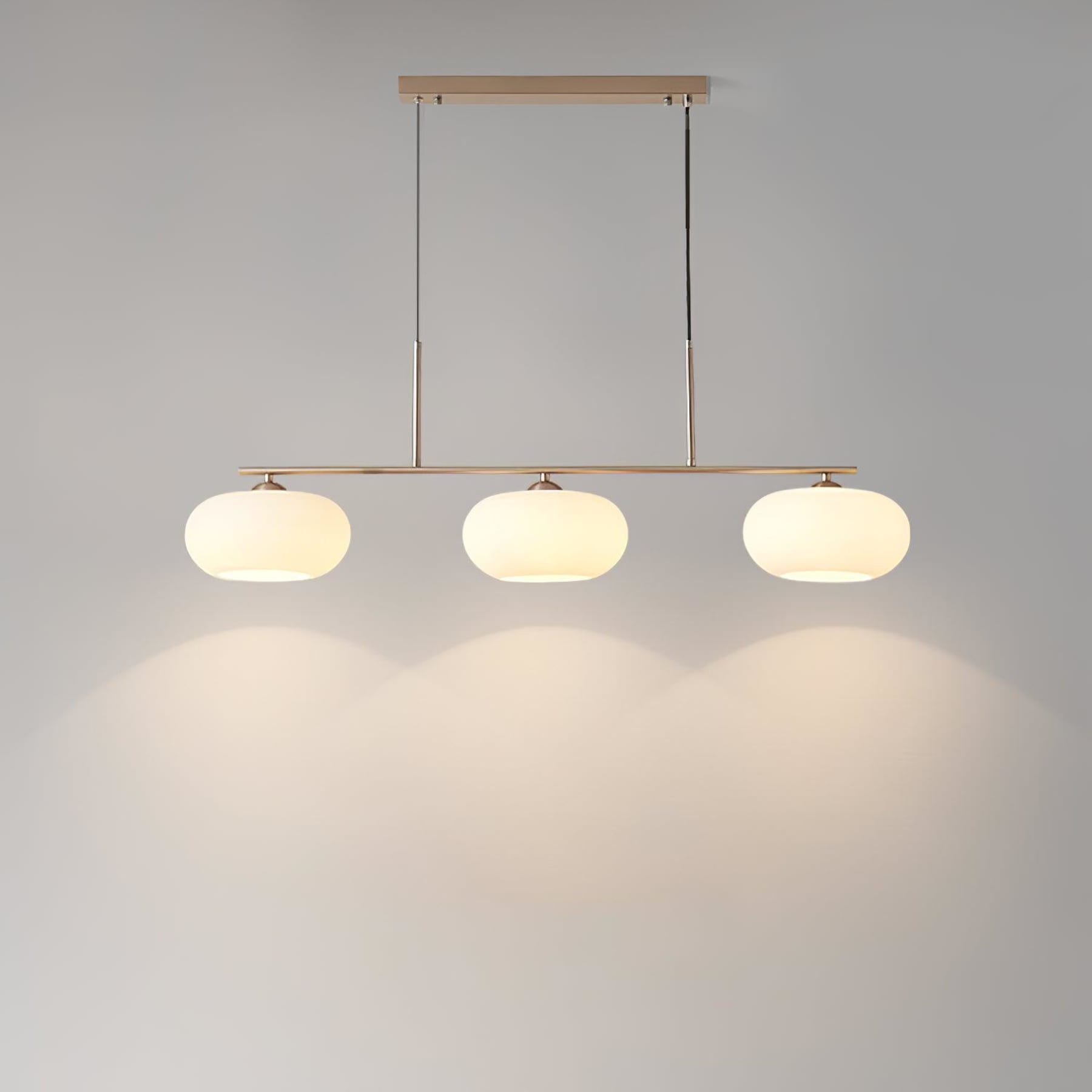 Modern Glass Pendant Light With Tri-Colour LED Glow — Ashbury Home & Living