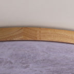 Modern Wood Flush Mount Ceiling Light With Solid Wood Trim — Ashbury Home & Living