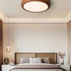 Scandinavian Wood Flush Mount Ceiling Light for Living Room — Ashbury Home & Living