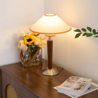 Modern Wood Table Lamp With Fabric Shade for Living Room — Ashbury Home & Living