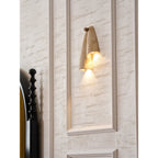 Modern Travertine Wall Light With Warm LED Glow — Ashbury Home & Living