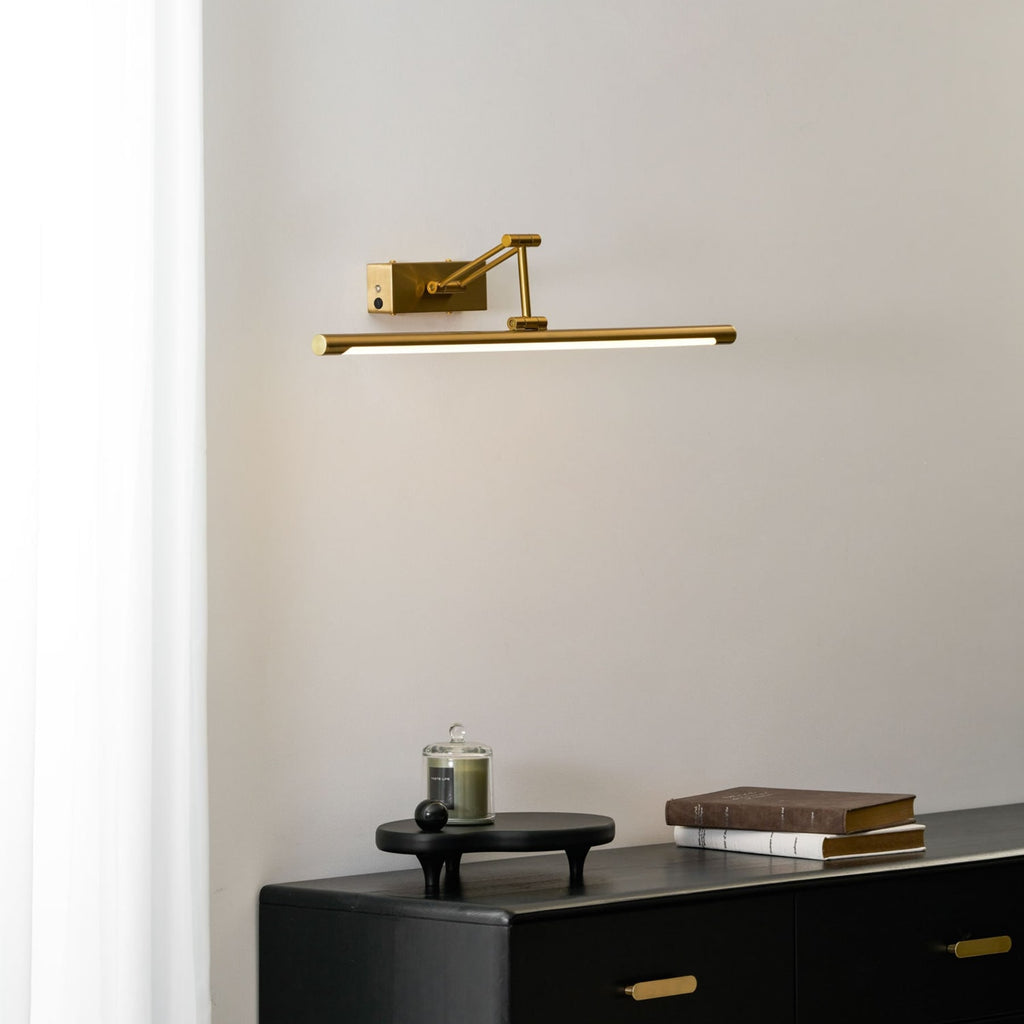 Contemporary Wrought Iron Wall Light With USB Power for Living Room — Ashbury Home & Living