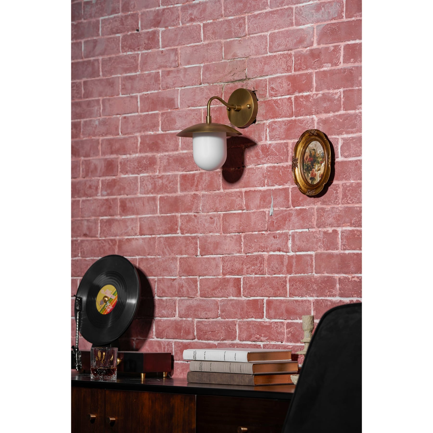 Contemporary Brass Wall Light for Living Room and Bedroom — Ashbury Home & Living