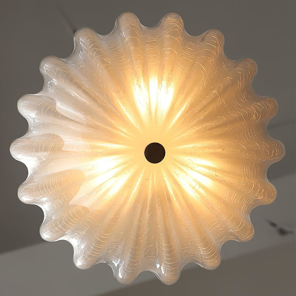 Vintage Glass Flush Mount Ceiling Light for Living Room — Ashbury Home & Living