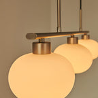 Modern Glass Pendant Light With Tri-Colour LED Glow — Ashbury Home & Living