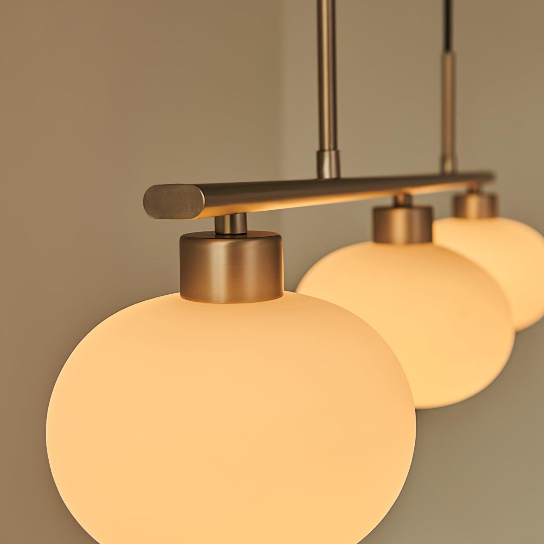 Modern Glass Pendant Light With Tri-Colour LED Glow — Ashbury Home & Living