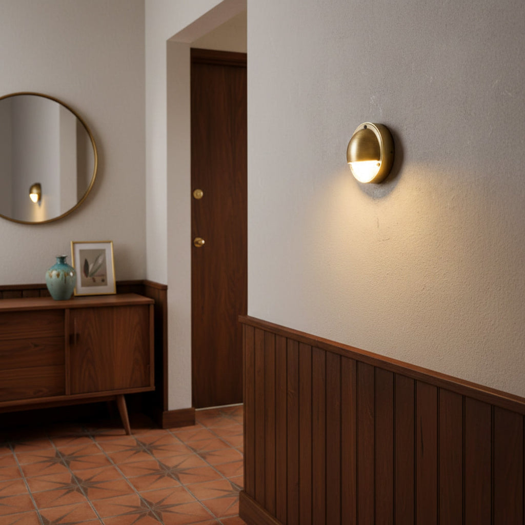 Contemporary Copper Wall Light With Dimmable Tri-Colour Glow — Ashbury Home & Living