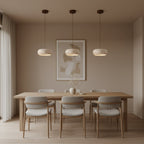 Modern Travertine Stone Pendant Light With Dimmable Remote Control — Ashbury Home & Living