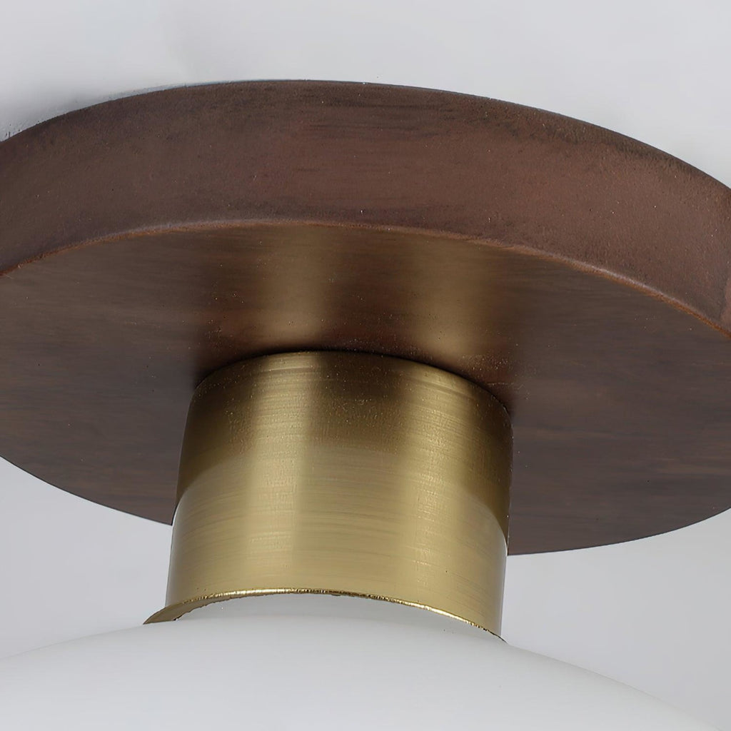 Modern Solid Wood Semi-Flush Ceiling Light for Living Room — Ashbury Home & Living
