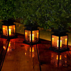Solar Candle Lantern LED Outdoor Hanging Light Flameless Candle Lamp with Clip Hook Waterproof Solar Garden Lantern for Patio | Tree and Table