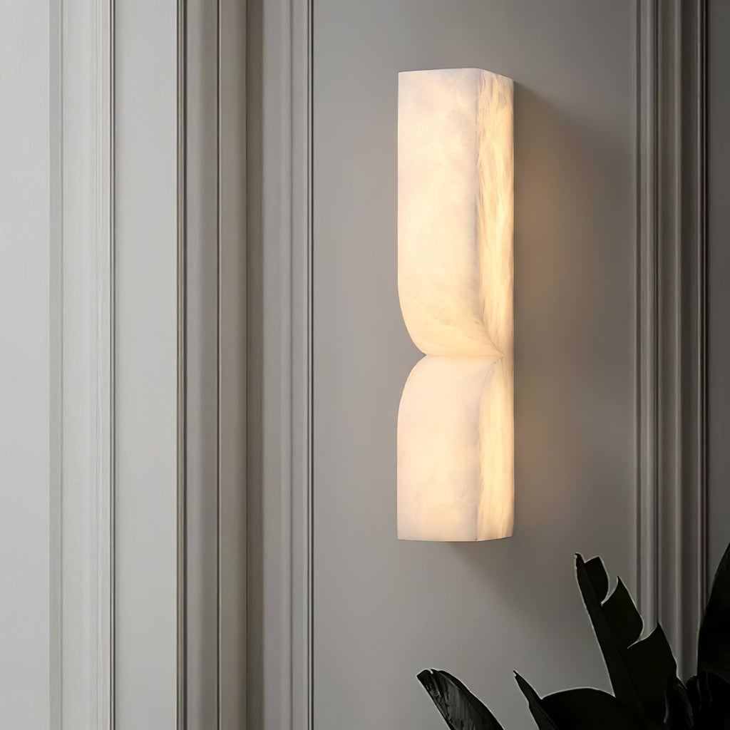 Modern Marble Wall Light With Warm LED Glow for Living Room — Ashbury Home & Living