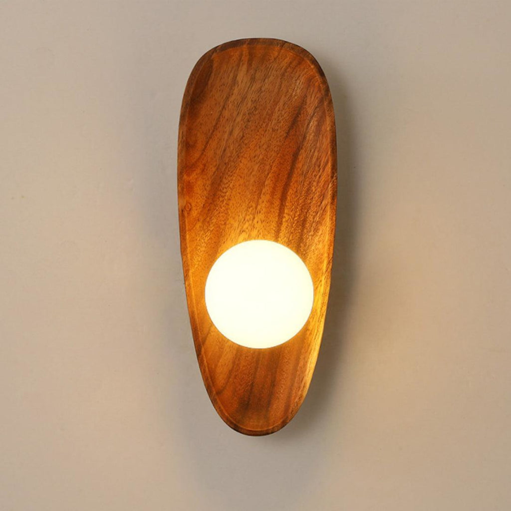 Modern Wood and Glass Wall Light for Living Room — Ashbury Home & Living