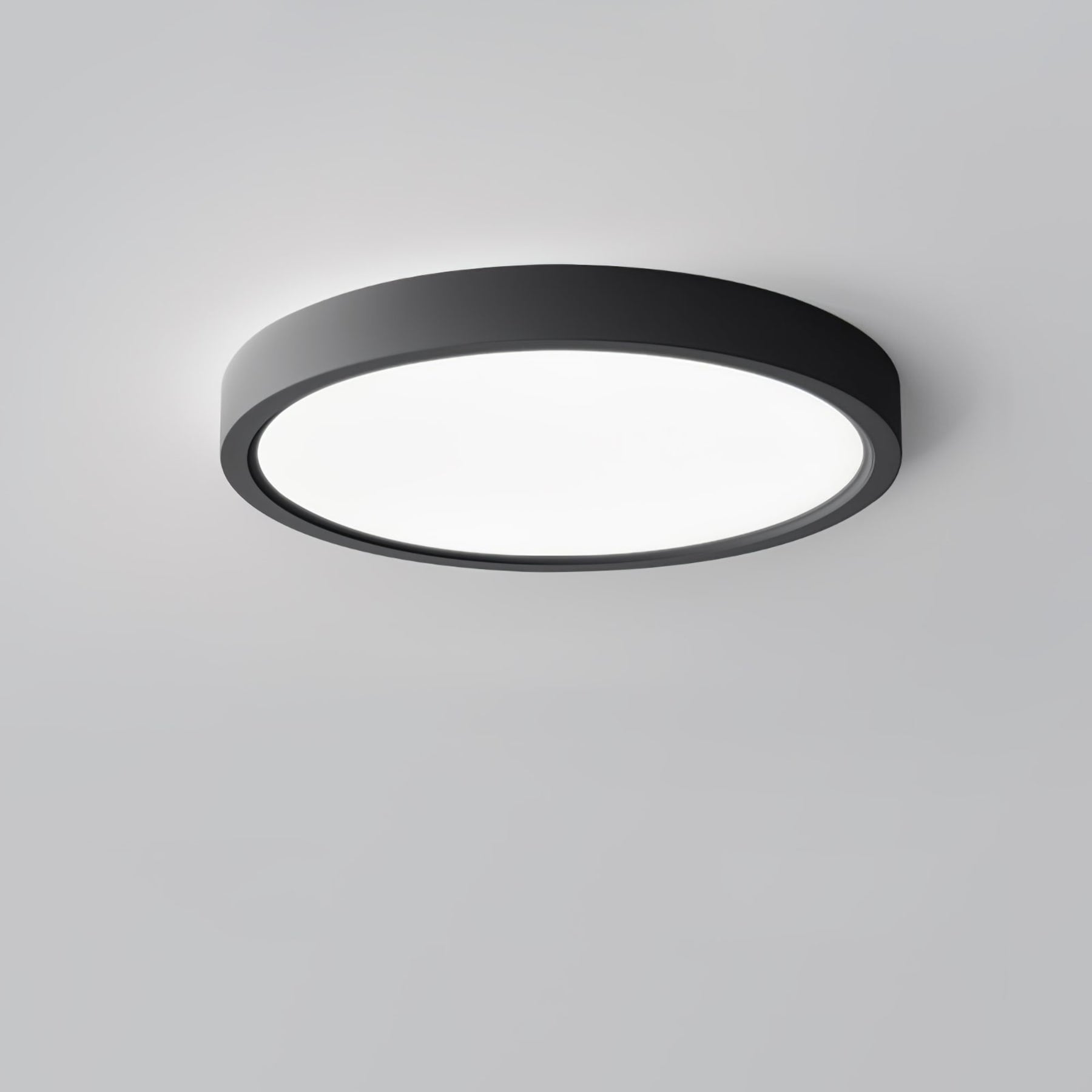 Minimalist Iron Flush Mount Ceiling Light With Slim Low-Profile Design — Ashbury Home & Living