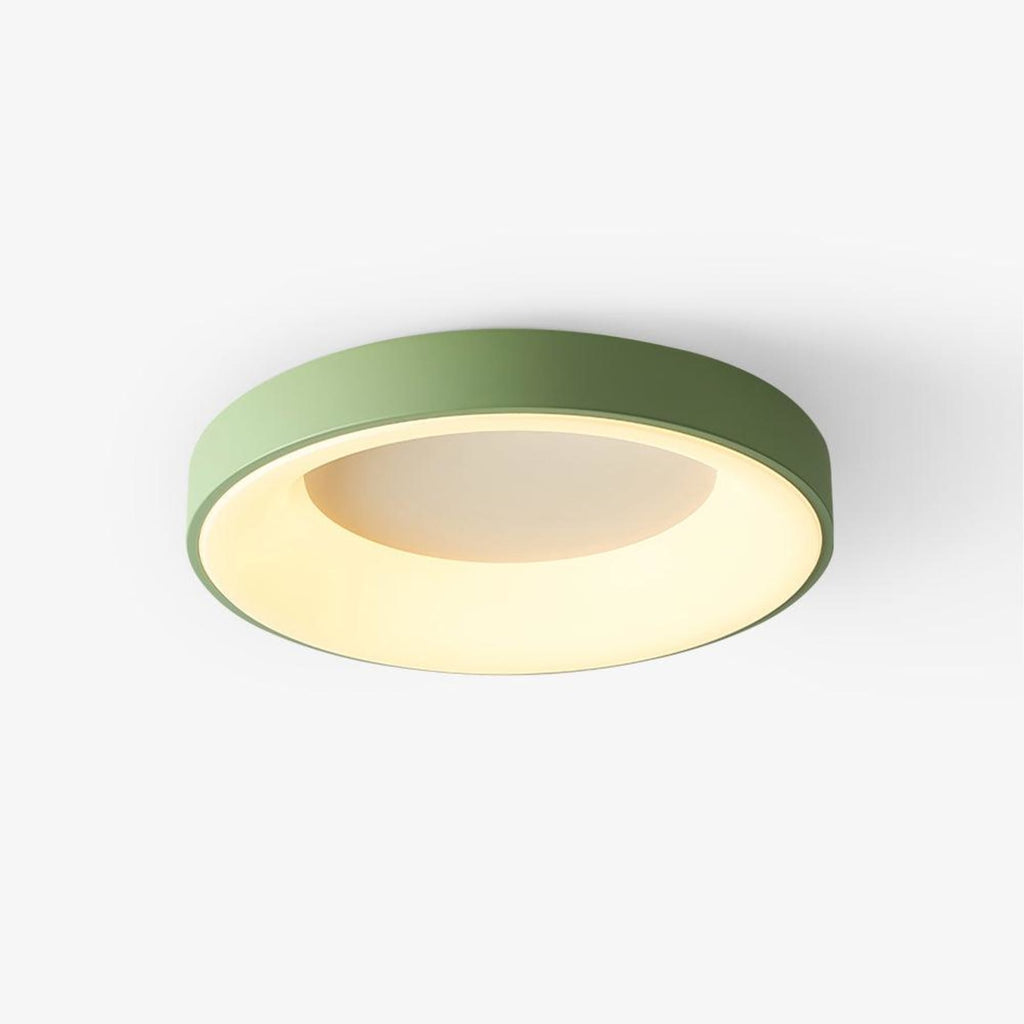 Modern Wrought Iron Flush Mount Ceiling Light With Tri-Colour LED Glow — Ashbury Home & Living
