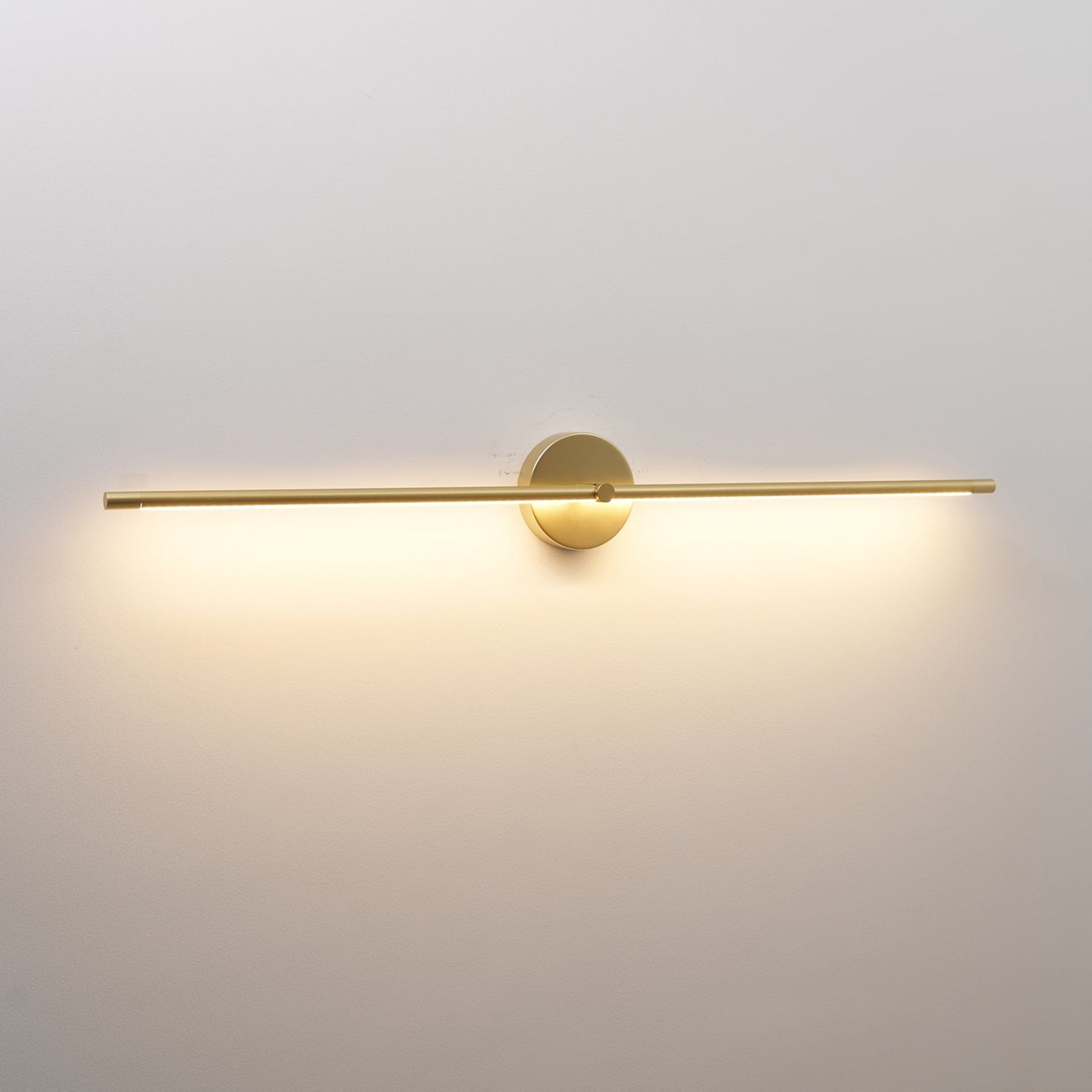 Minimalist Metal Linear Wall Light With Warm LED Glow — Ashbury Home & Living