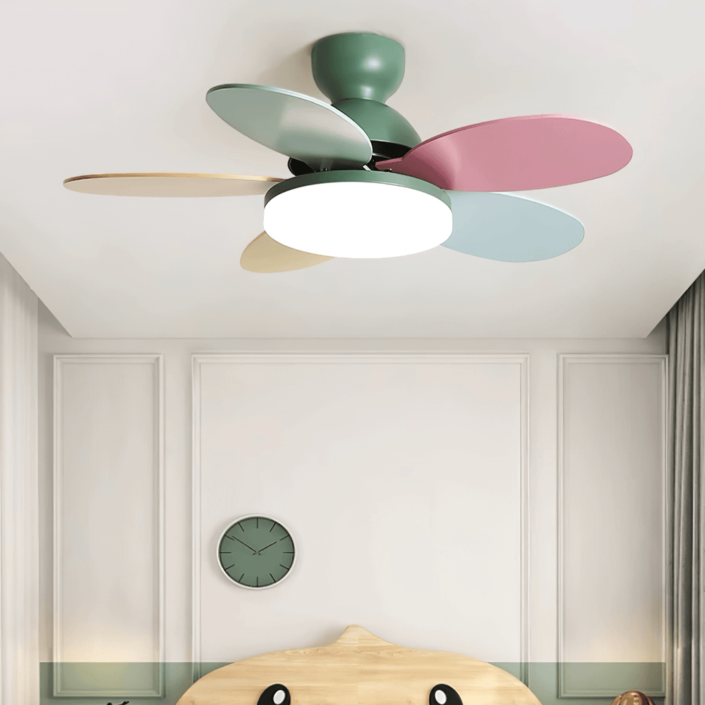 Petal Blade Ceiling Fan With Light Ceiling Light