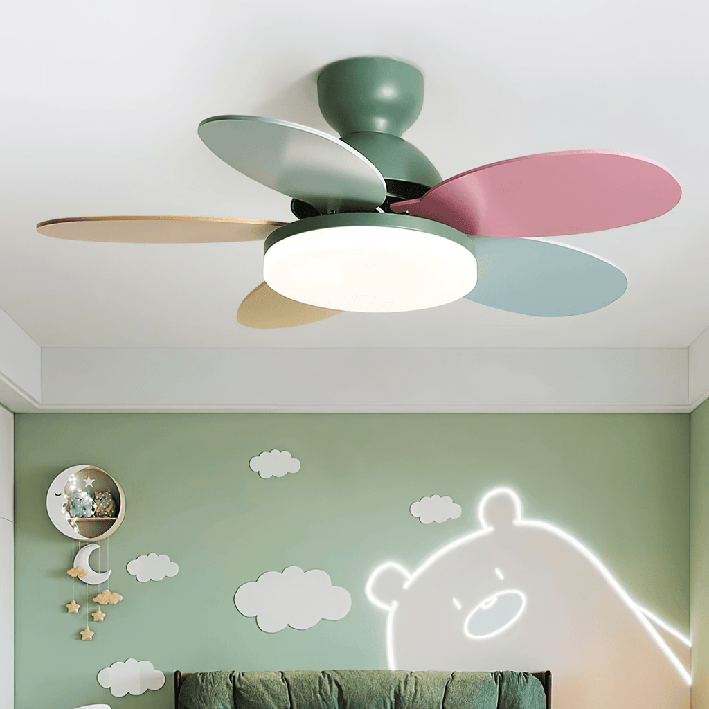 Petal Blade Ceiling Fan With Light Ceiling Light