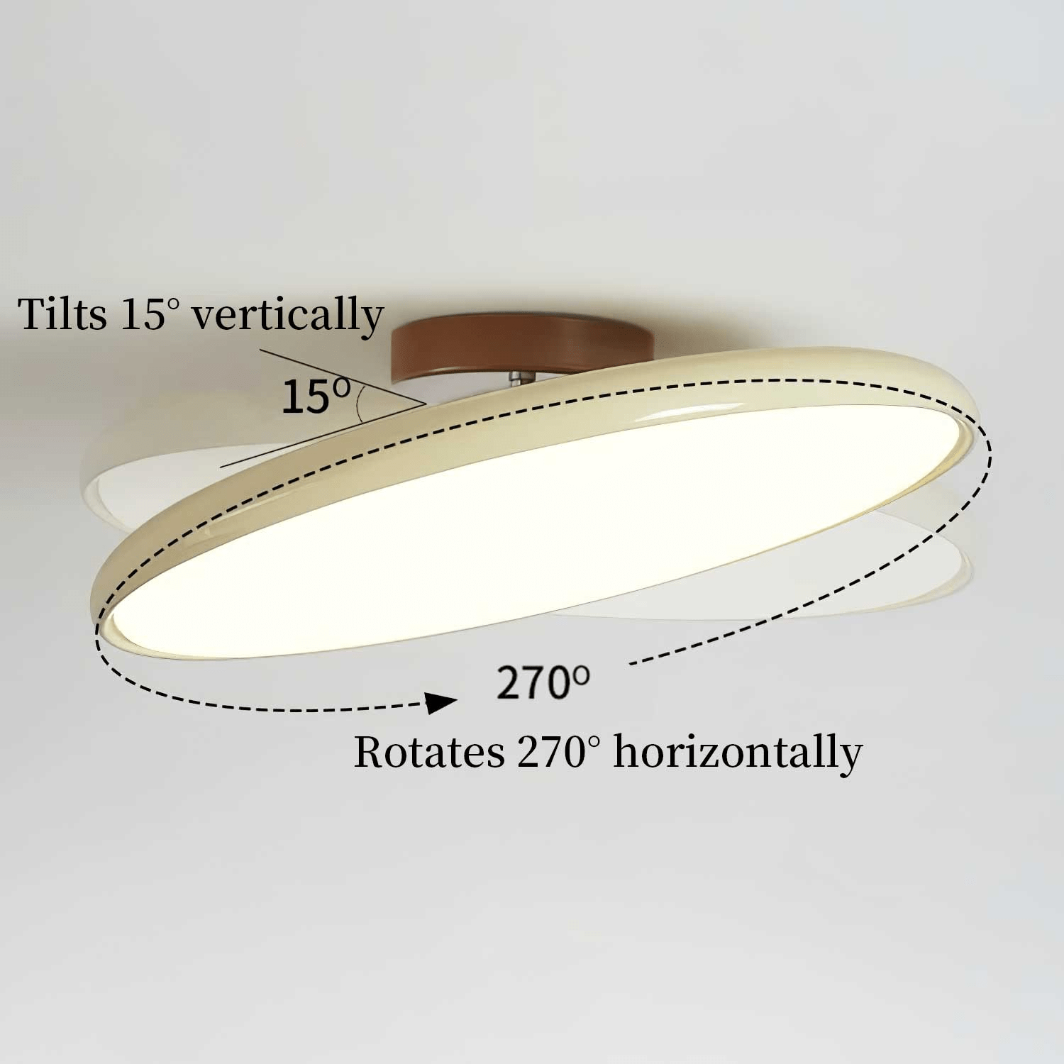 Adjustable Disc Ceiling Light With Low Profile Mount