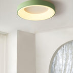 Modern Wrought Iron Flush Mount Ceiling Light With Tri-Colour LED Glow — Ashbury Home & Living
