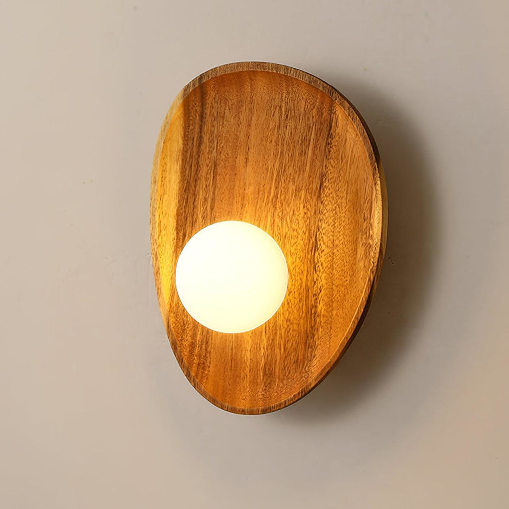 Modern Wood and Glass Wall Light for Living Room — Ashbury Home & Living