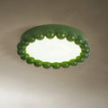 Modern Flush Mount Ceiling Light for Living Room and Bedroom in Green — Ashbury Home & Living