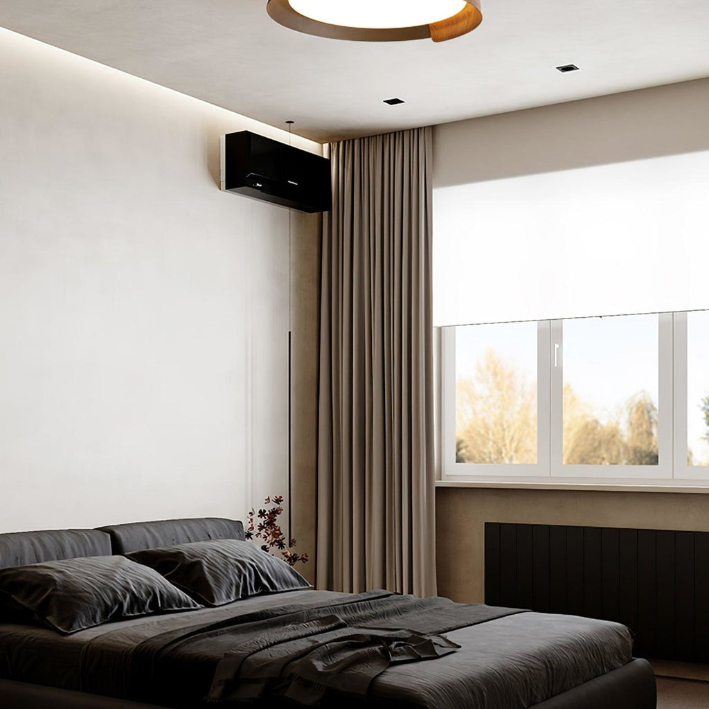 Modern Wood Flush Mount Ceiling Light for Living Room — Ashbury Home & Living