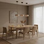 Modern Travertine Stone Pendant Light With Dimmable Remote Control — Ashbury Home & Living