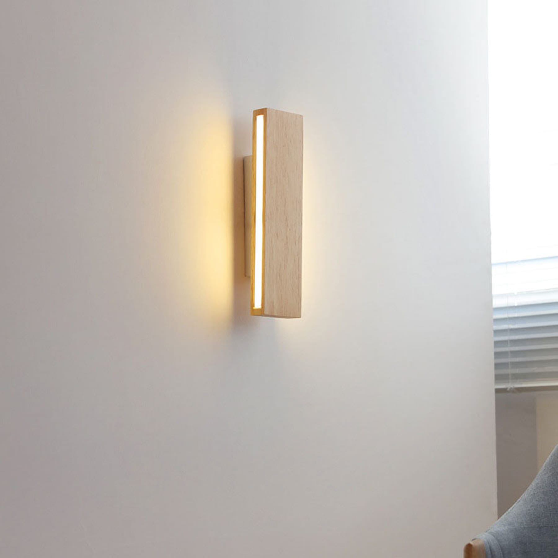 Modern Wood Wall Light for Living Room and Bedroom — Ashbury Home & Living