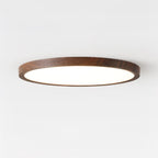 Minimalist Wood Flush Mount Ceiling Light With Slim Profile — Ashbury Home & Living