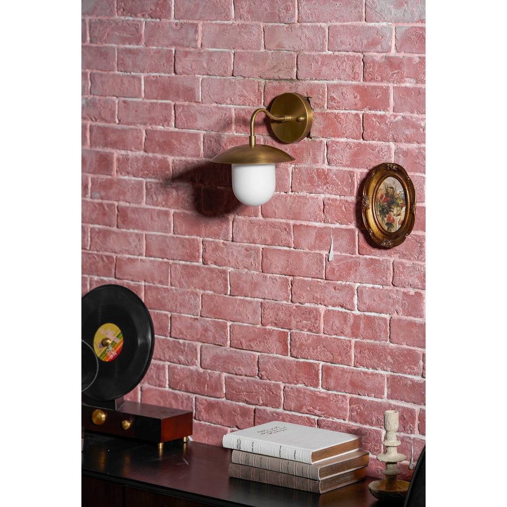 Contemporary Brass Wall Light for Living Room and Bedroom — Ashbury Home & Living