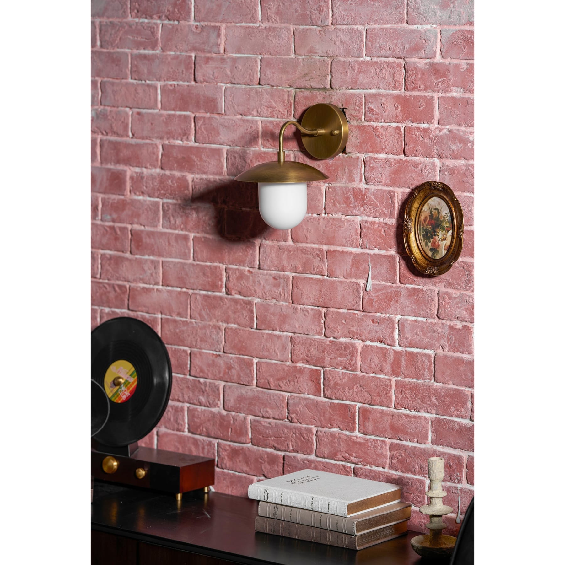 Contemporary Brass Wall Light for Living Room and Bedroom — Ashbury Home & Living