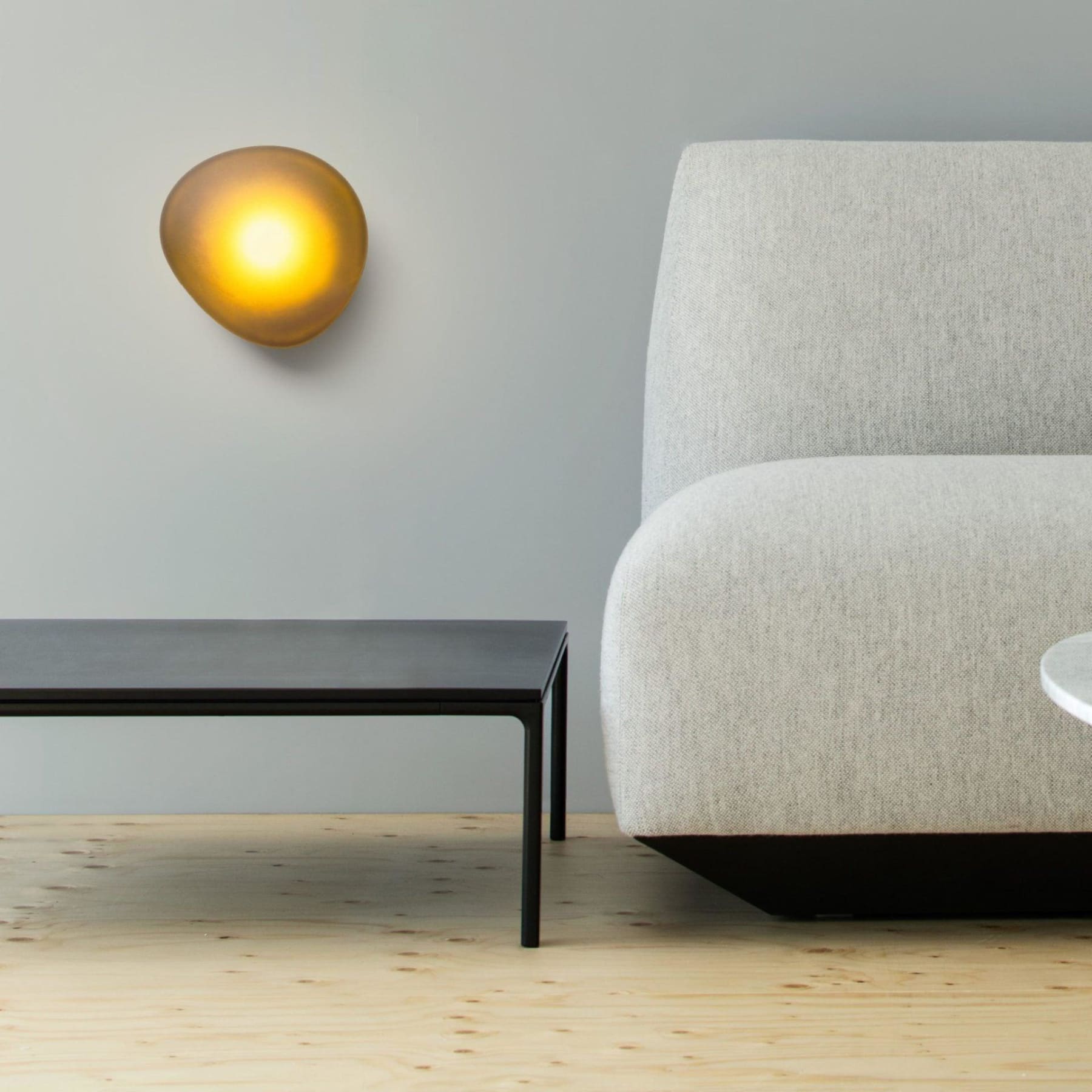 Modern Glass Wall Light With Warm Glass Shades — Ashbury Home & Living