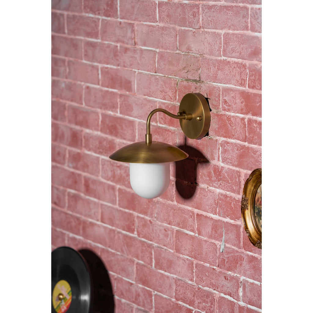 Contemporary Brass Wall Light for Living Room and Bedroom — Ashbury Home & Living