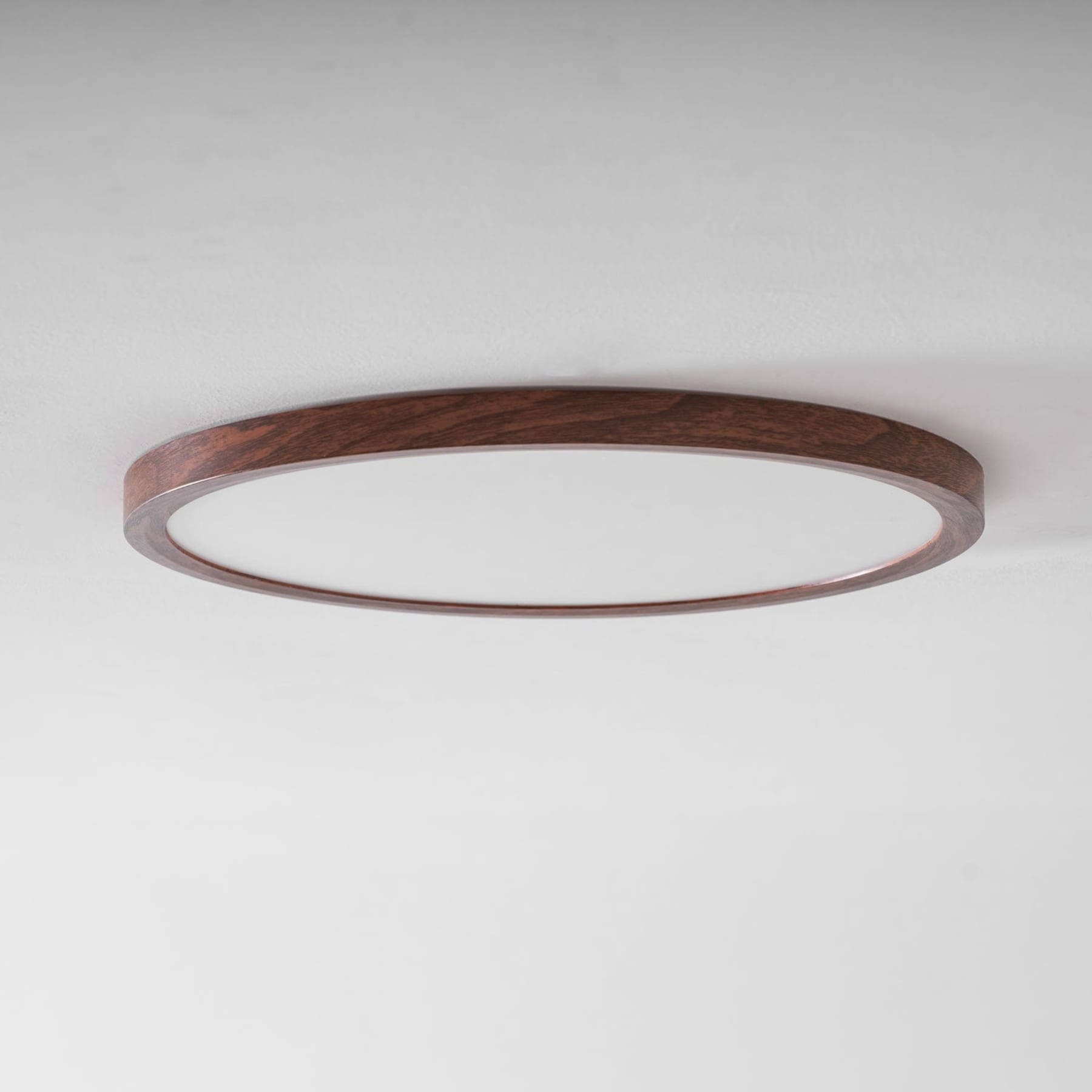 Minimalist Wood Flush Mount Ceiling Light With Slim Profile — Ashbury Home & Living