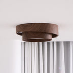 Scandinavian Wood Flush Mount Ceiling Light for Living Room — Ashbury Home & Living