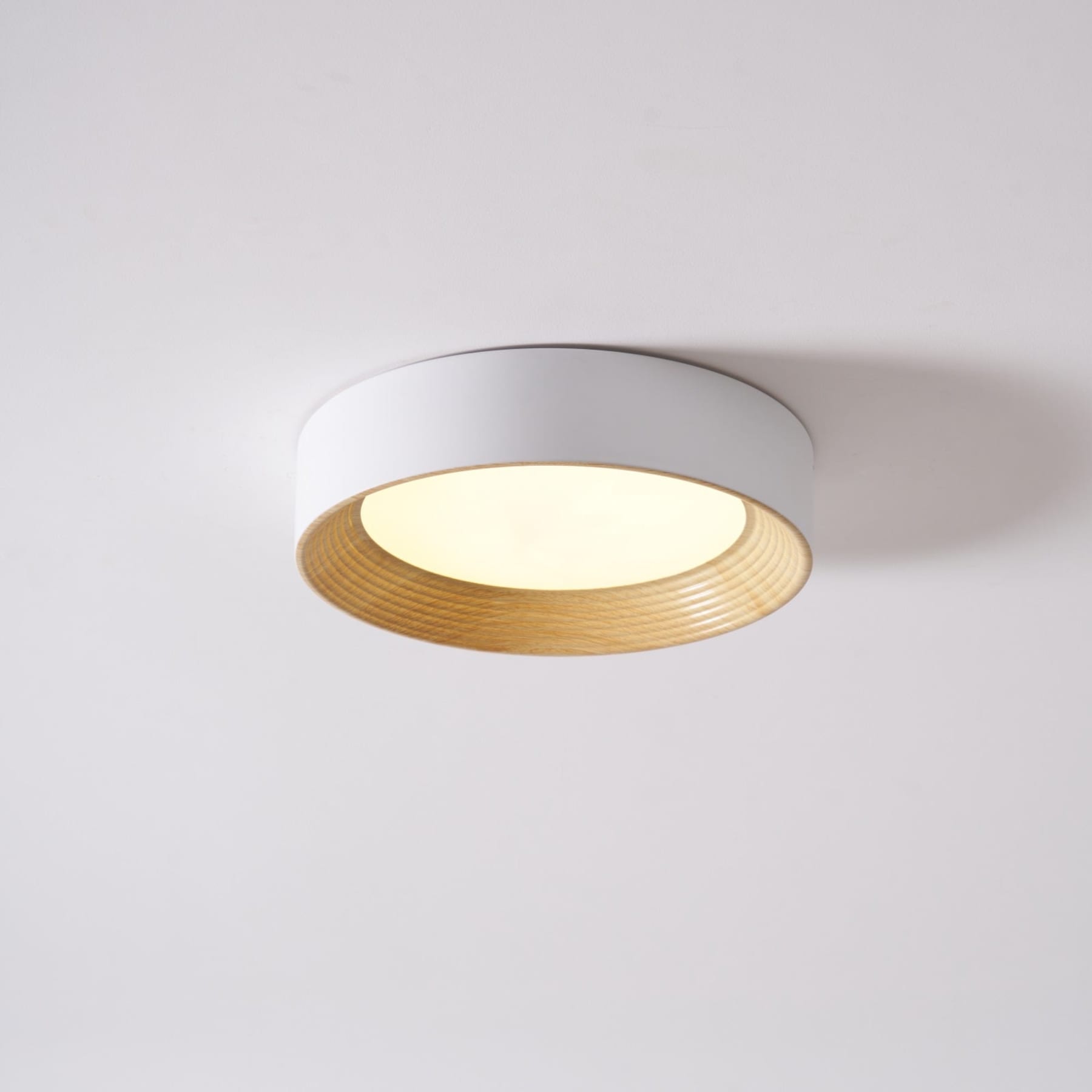 Scandinavian Wood Flush Mount Ceiling Light for Living Room — Ashbury Home & Living