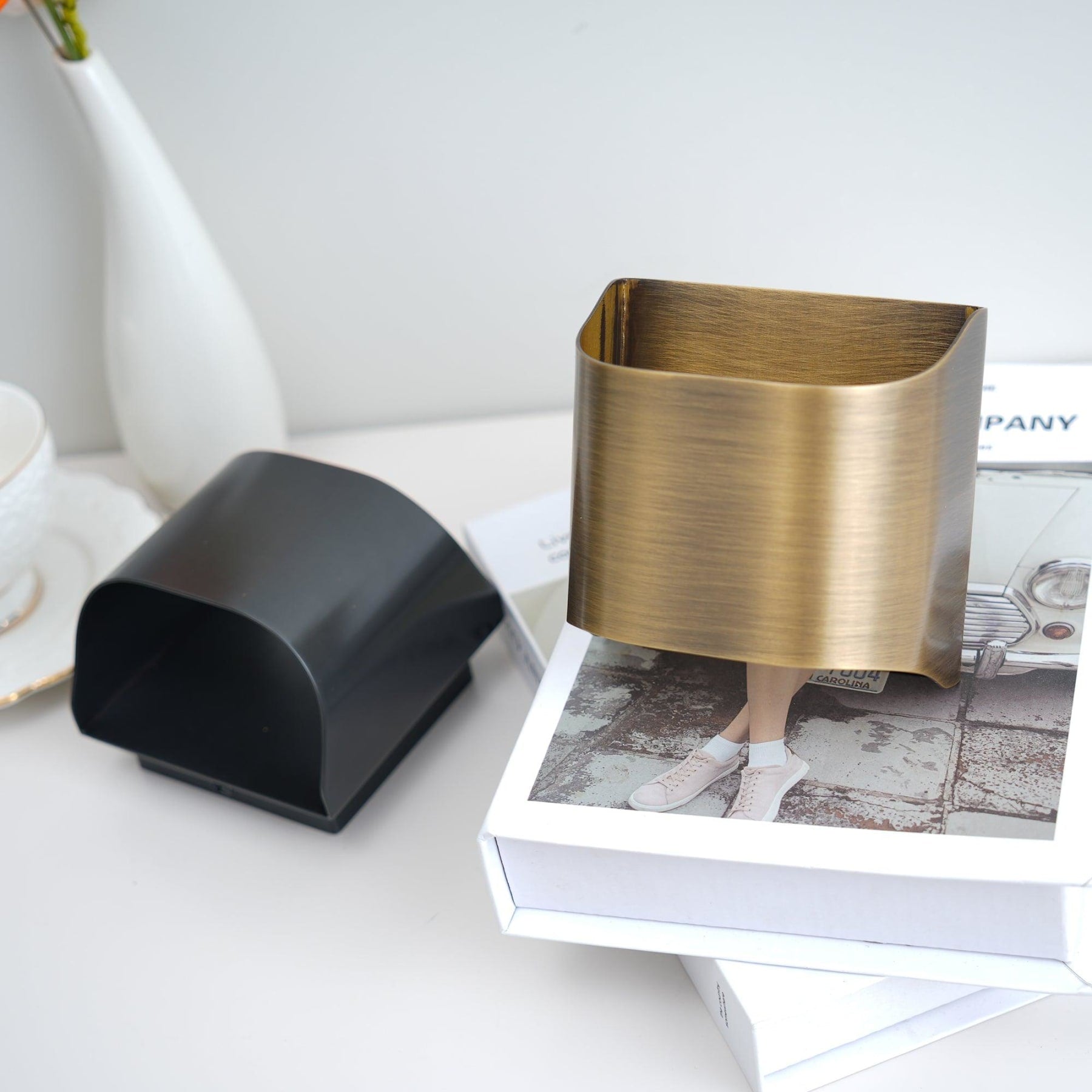 Modern Brass Wall Light With Warm LED Glow for Living Room — Ashbury Home & Living