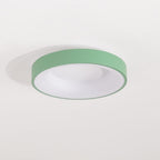 Modern Wrought Iron Flush Mount Ceiling Light With Tri-Colour LED Glow — Ashbury Home & Living