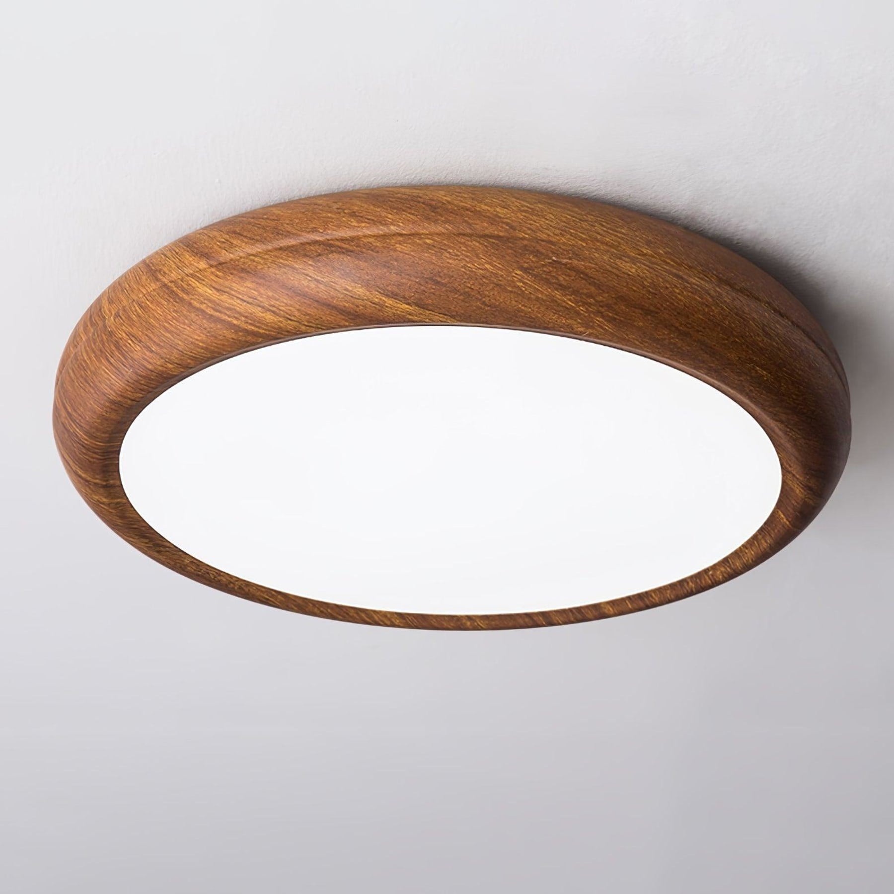 Scandinavian Wood Flush Mount Ceiling Light for Living Room — Ashbury Home & Living