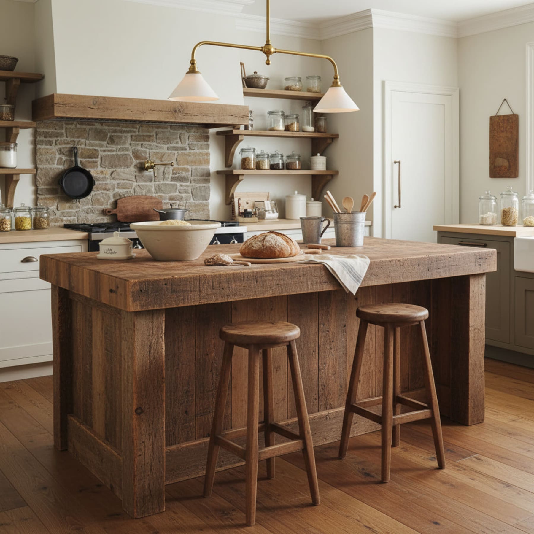 Modern Brass Pendant Light With Ceramic Shades for Dining Room — Ashbury Home & Living