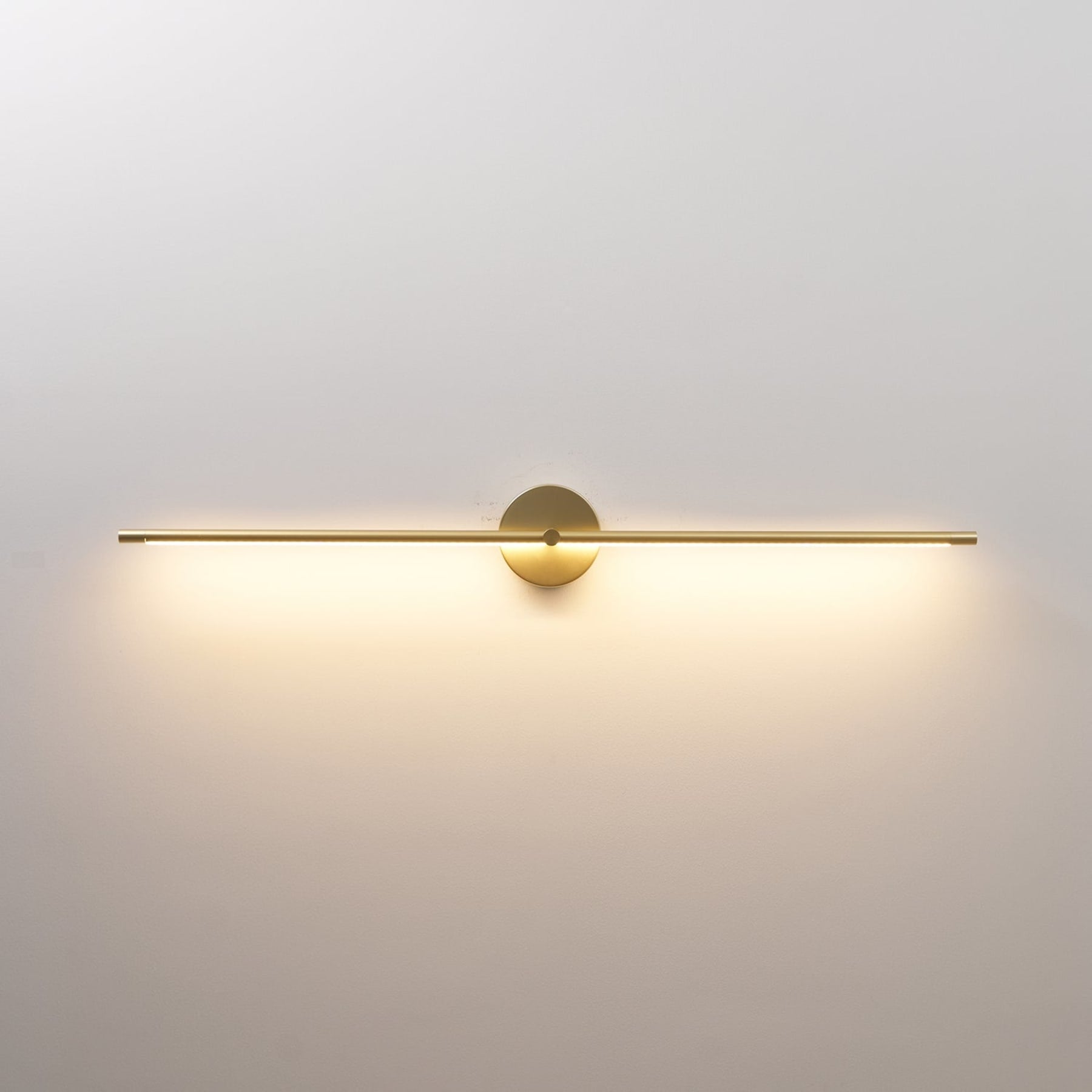 Minimalist Metal Linear Wall Light With Warm LED Glow — Ashbury Home & Living