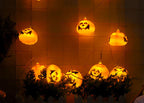 Halloween Pumpkin Fairy Lights LED String Lights with Jack O Lantern Shades Festive Indoor Lights for Party | Bedroom and Window Decoration