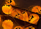 Halloween Pumpkin Fairy Lights LED String Lights with Jack O Lantern Shades Festive Indoor Lights for Party | Bedroom and Window Decoration