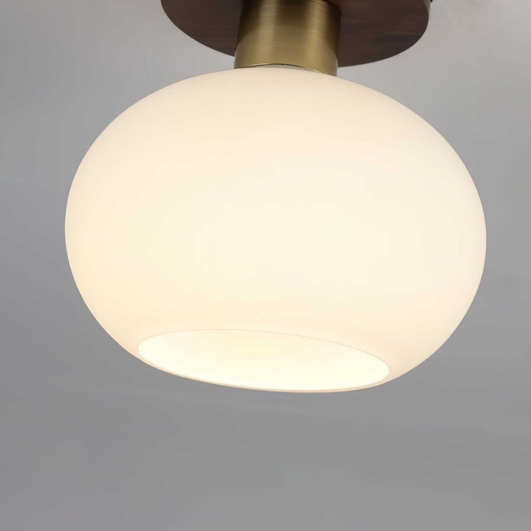 Modern Solid Wood Semi-Flush Ceiling Light for Living Room — Ashbury Home & Living