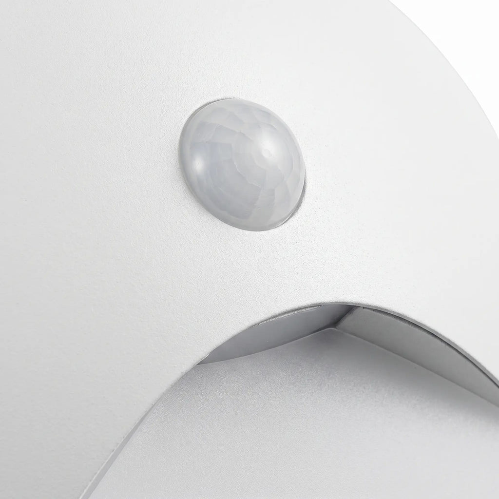 Contemporary Matte Metal Wall Light With Motion Sensor Option for Hallways — Ashbury Home & Living