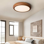 Scandinavian Wood Flush Mount Ceiling Light for Living Room — Ashbury Home & Living